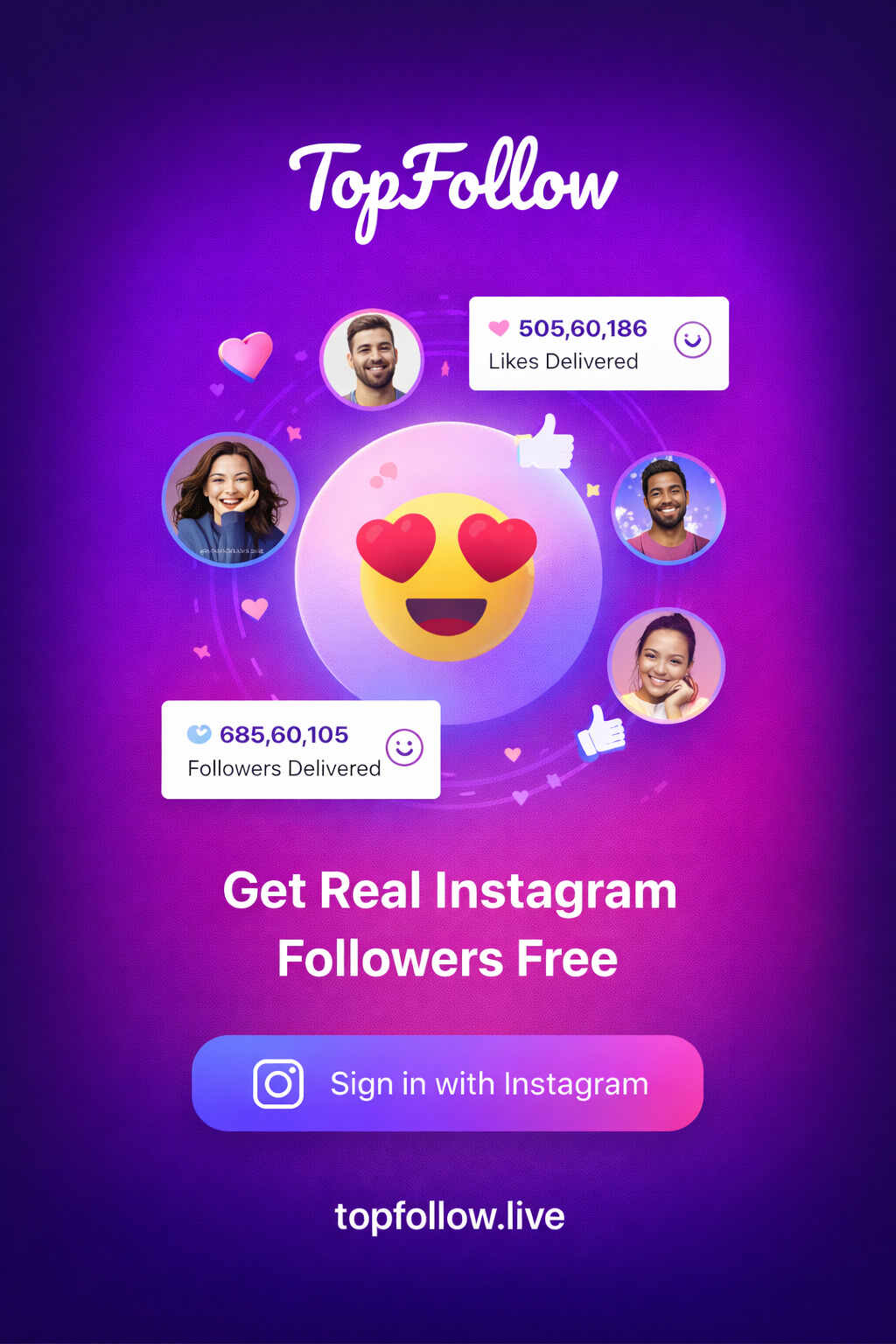 Top Follow App - Home Screen - Instagram followers free